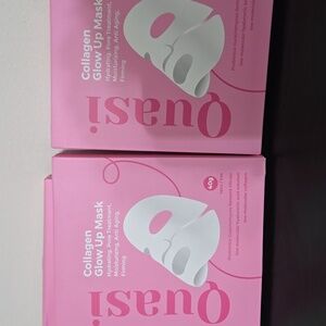 Quasi Collagen Glow Up Mask - Pink. 3 Boxes Of 4 Masks Each